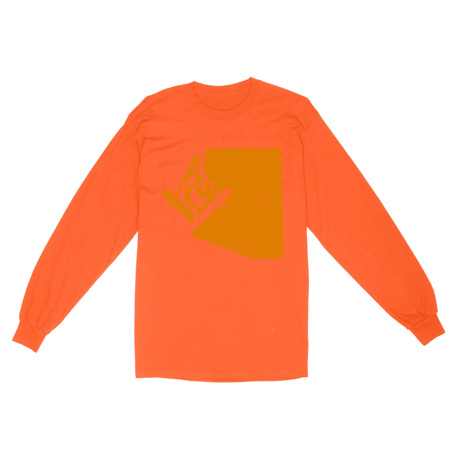 Colorado Freemason State Map Square & Compass Symbol - Long Sleeve