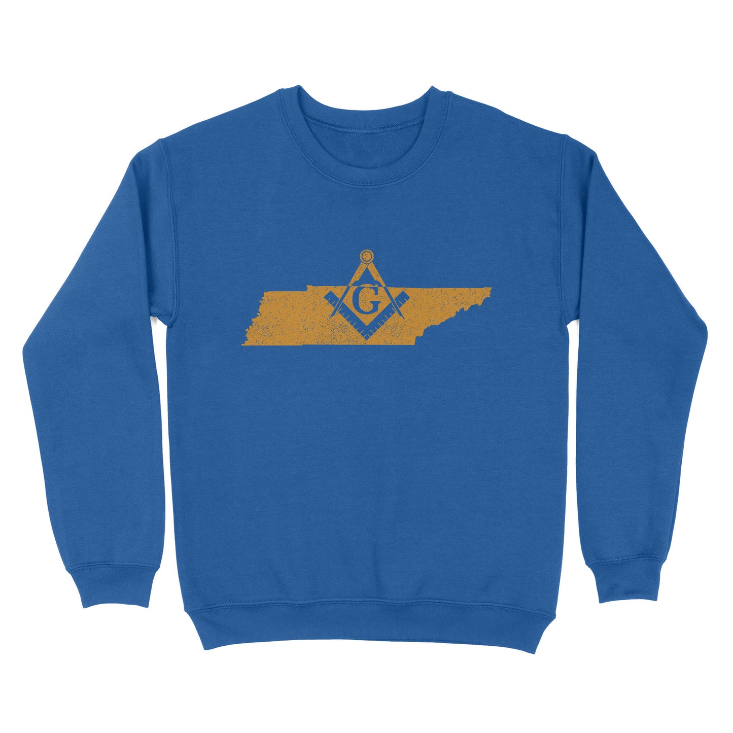 Tennessee Freemason State Map Square & Compass Symbol - Sweatshirt