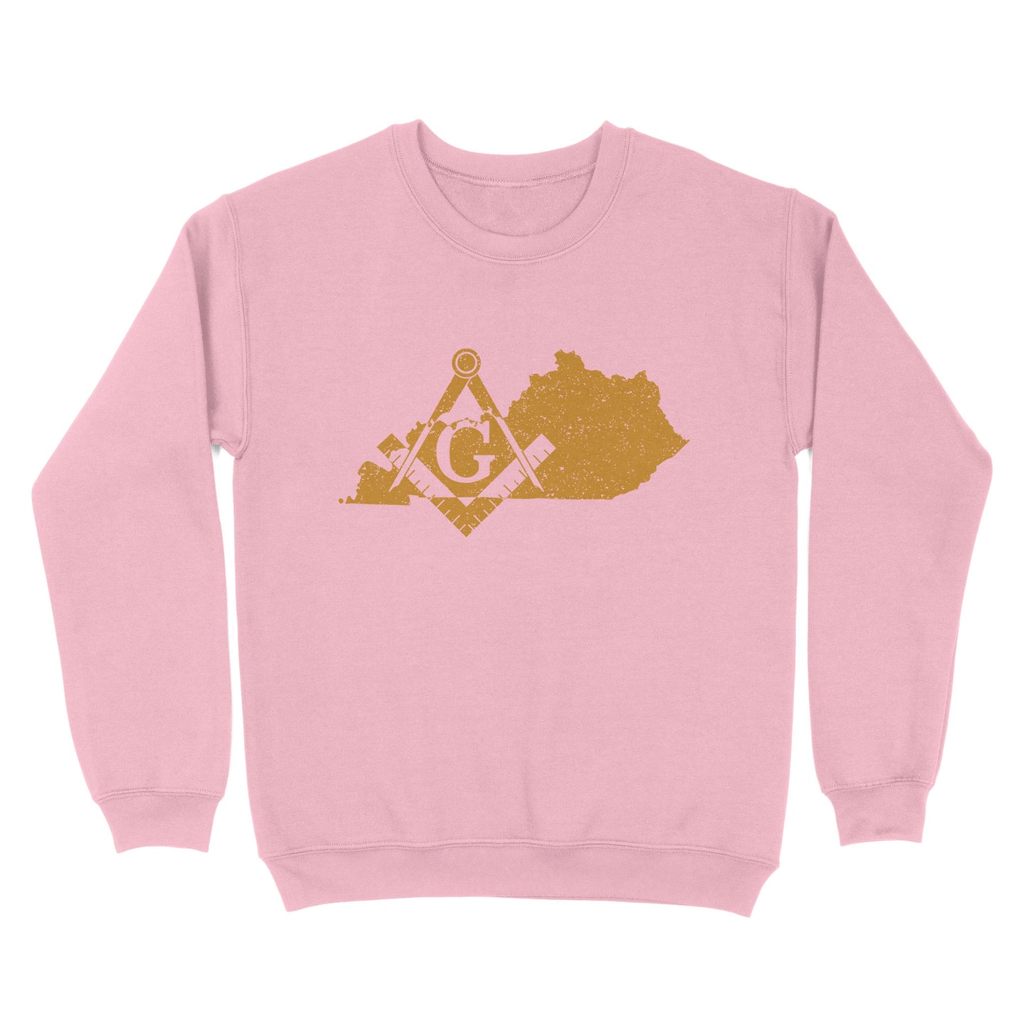 Kentucky Freemason State Map Square & Compass Symbol - Sweatshirt