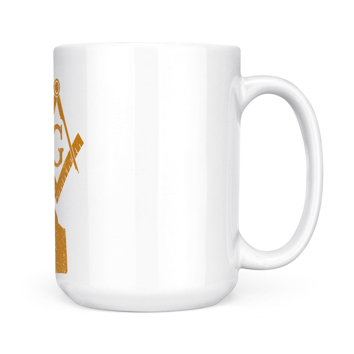 Delaware square & compass freemason symbol state map - White Mug