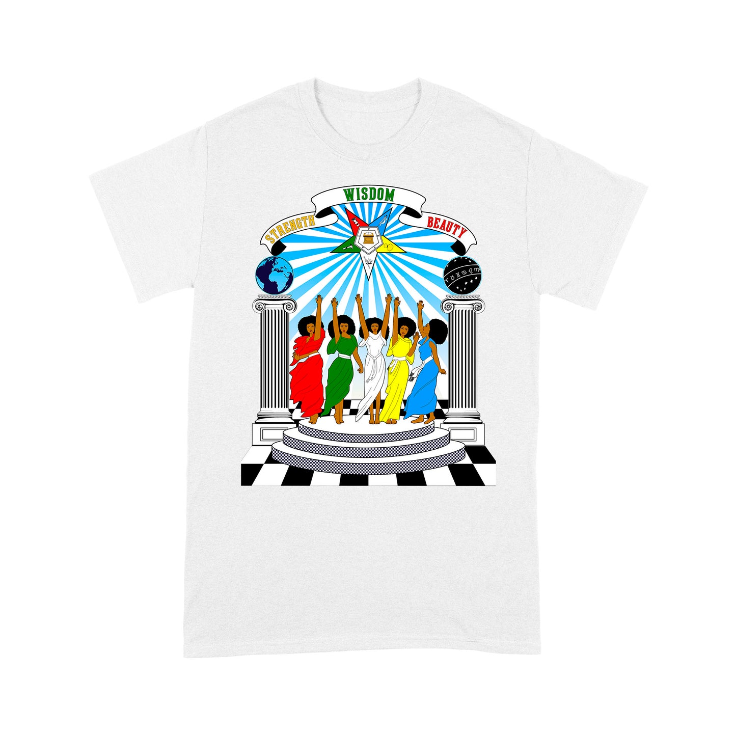 OES Sisters Strength Wisdom Beauty FATAL - T Shirt - OES230606_01