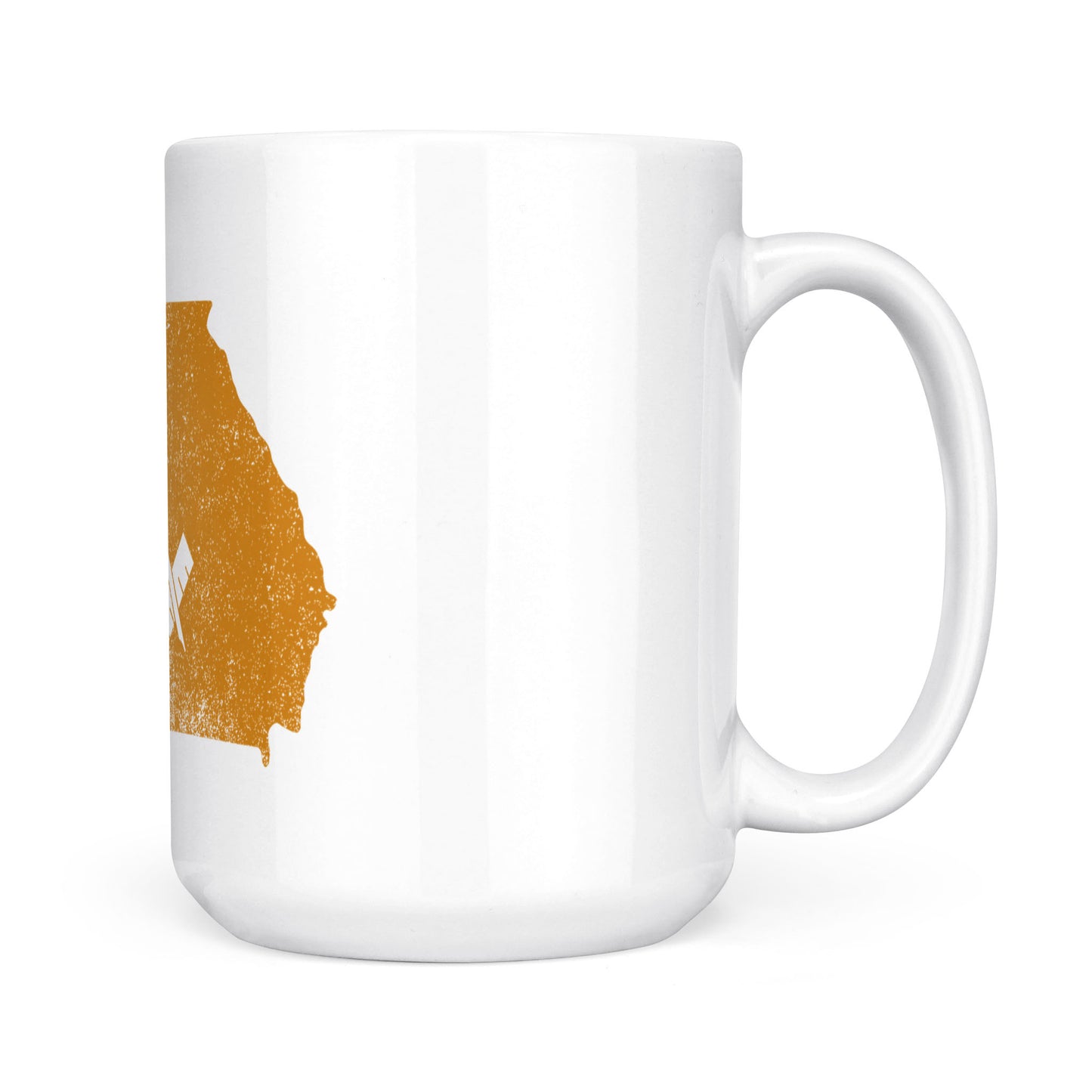 Georgia square & compass freemason symbol state map - White Mug