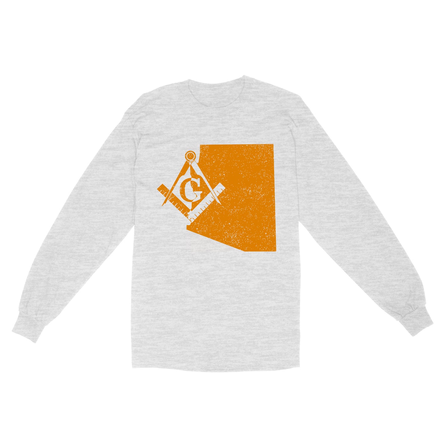 Colorado Freemason State Map Square & Compass Symbol - Long Sleeve