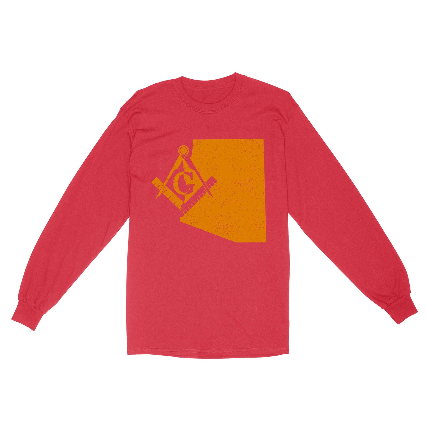 Colorado Freemason State Map Square & Compass Symbol - Long Sleeve