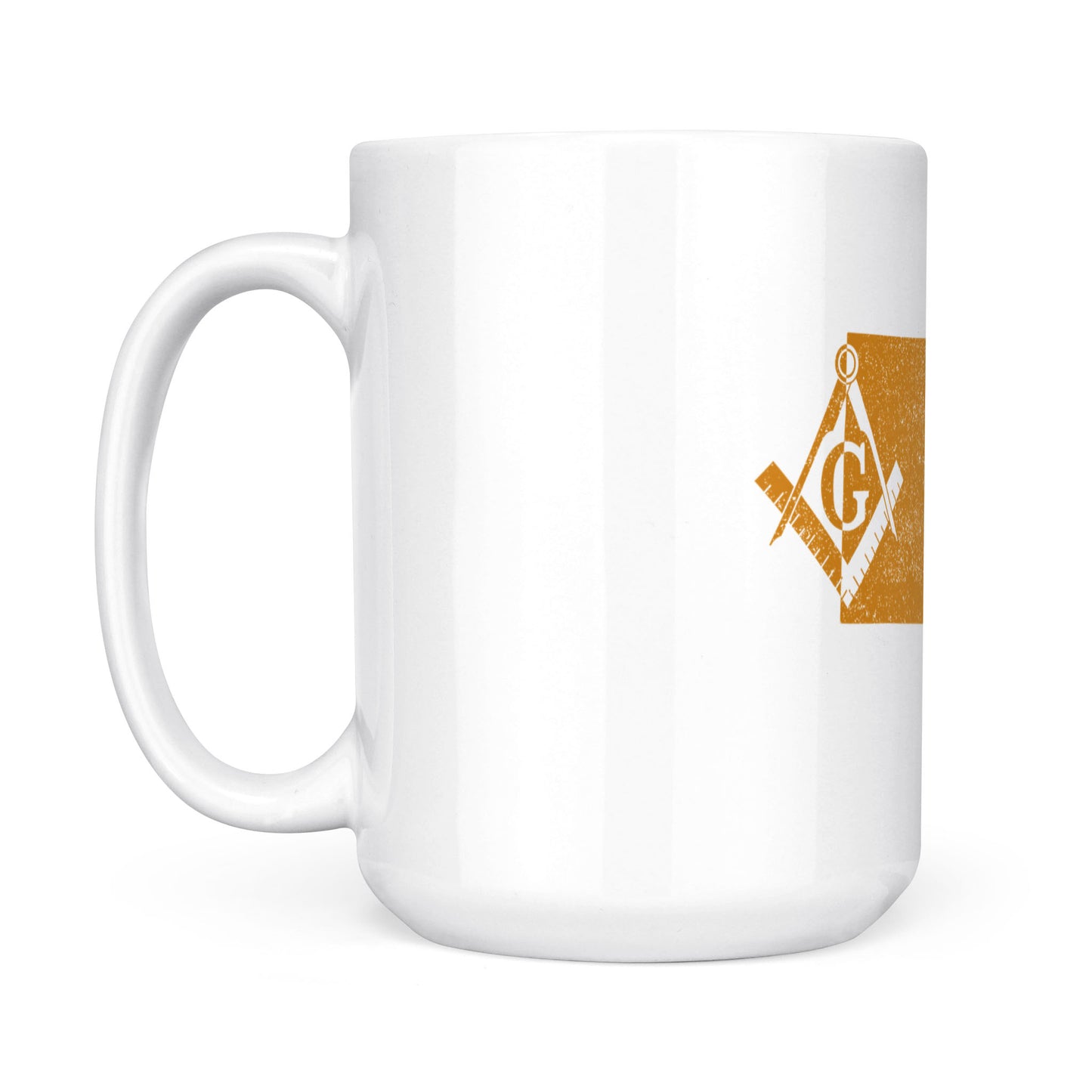 South Dakota square & compass freemason symbol state map - White Mug