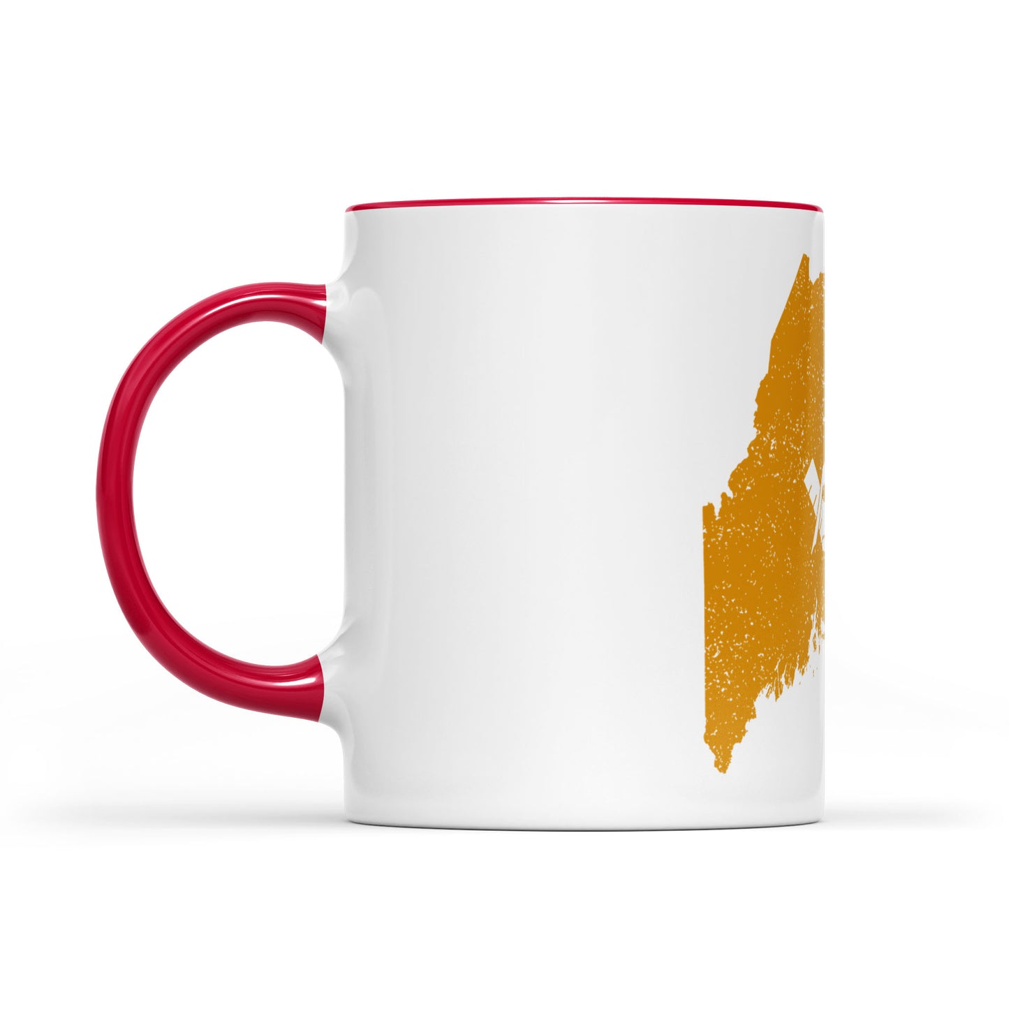 Maine square & compass freemason symbol state map - Accent Mug