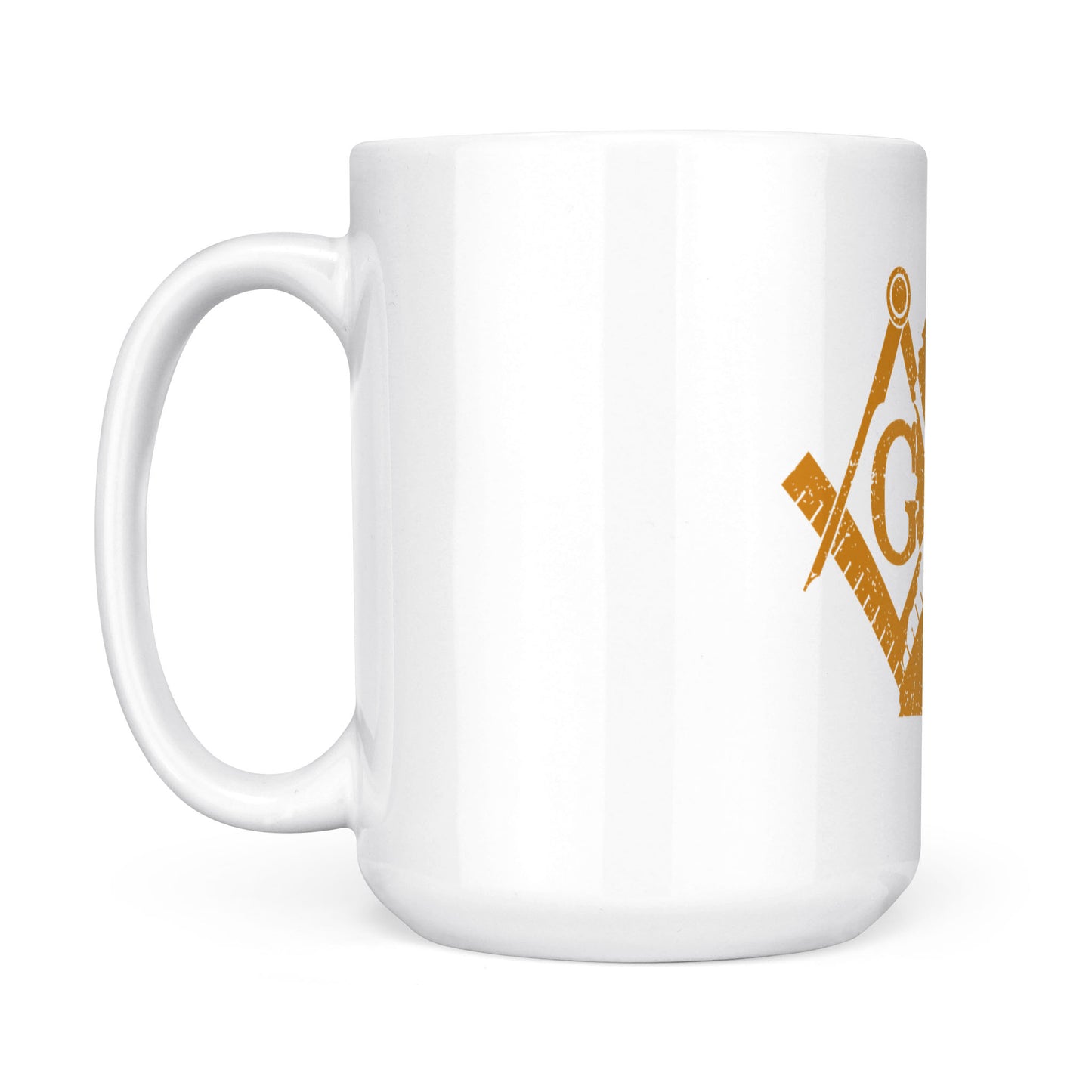 Mississippi square & compass freemason symbol state map - White Mug