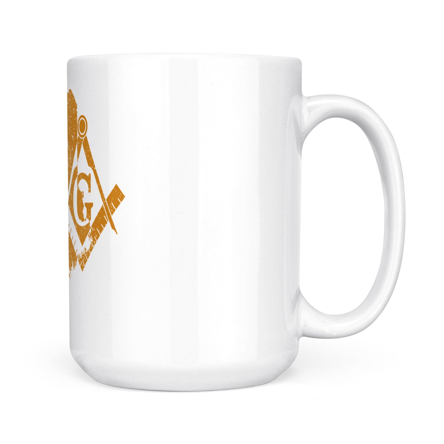 Maine square & compass freemason symbol state map - White Mug