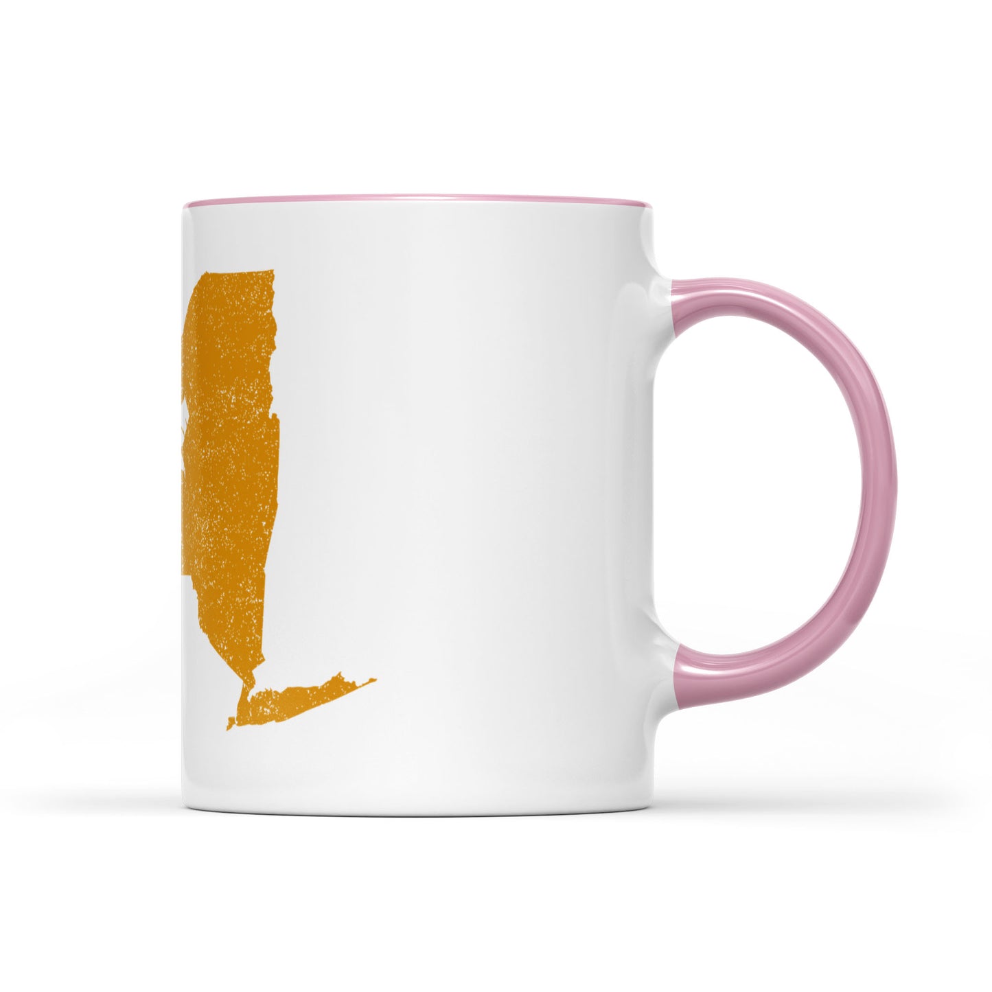 New York square & compass freemason symbol state map - Accent Mug