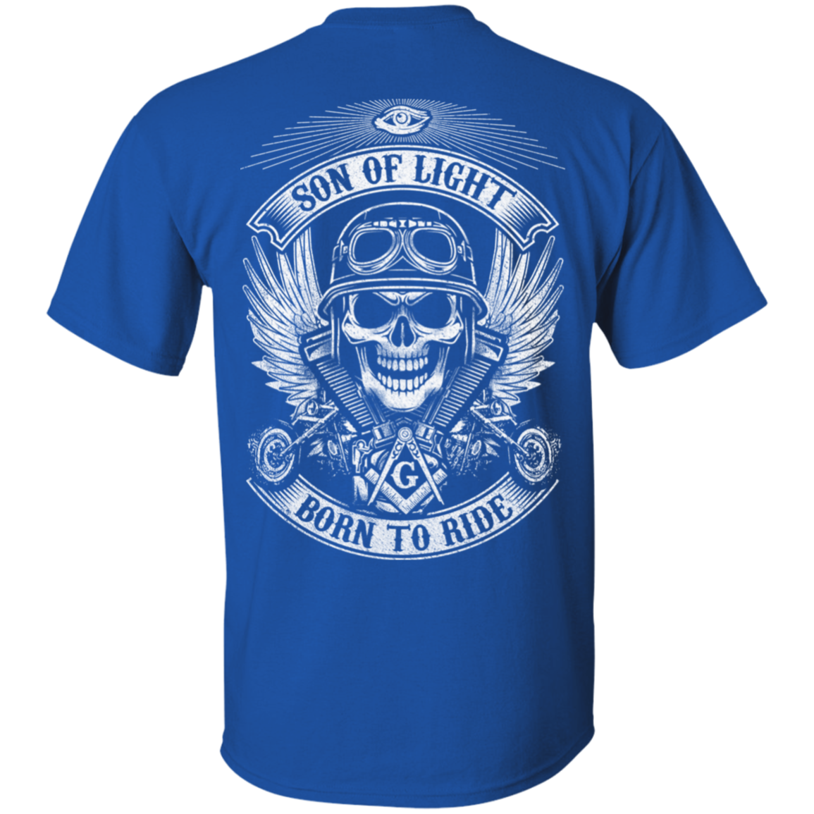 Born To Ride Freemason Square & Compass Symbol