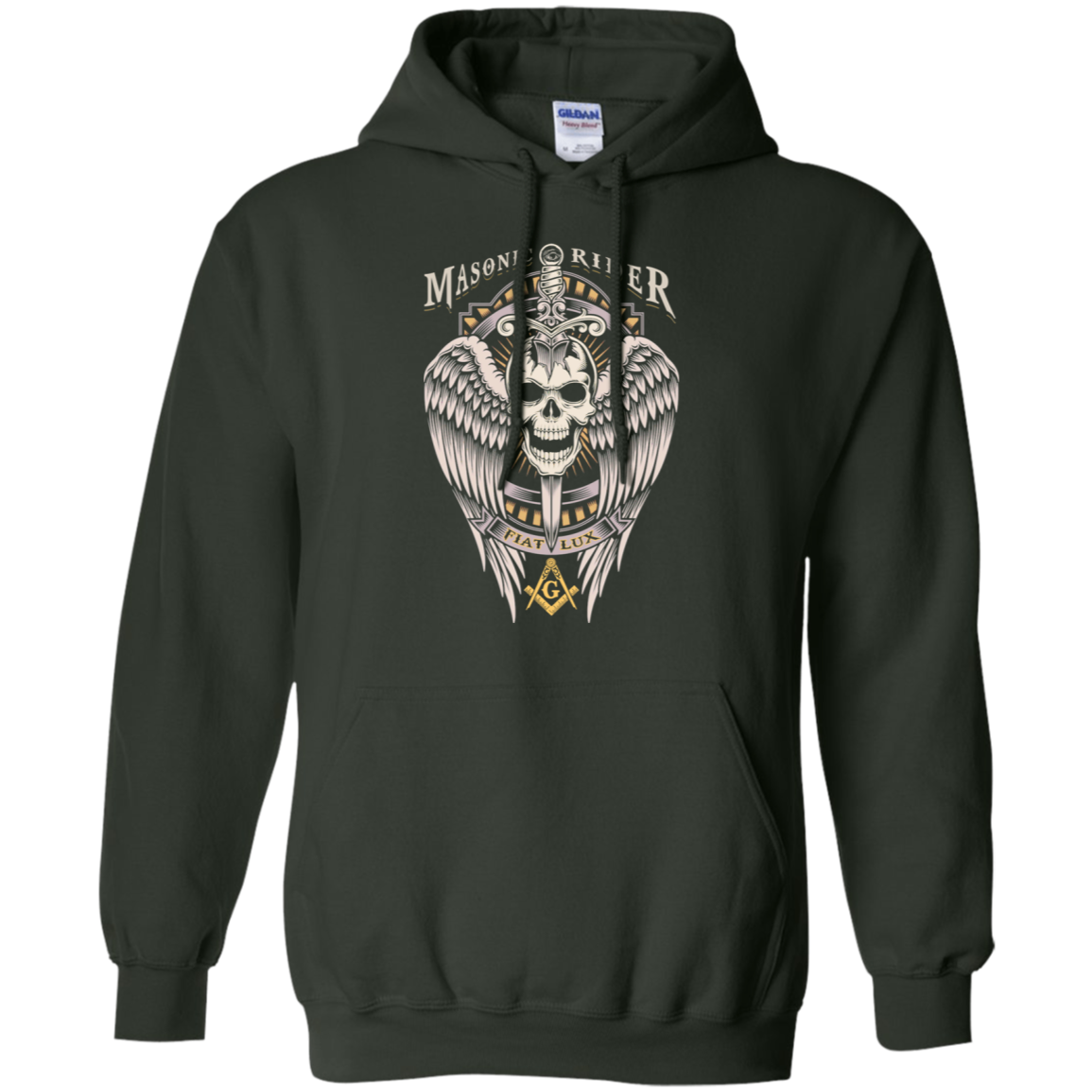 Masonic Rider Winged Skull With Sword Freemason Freemason Square & Compass