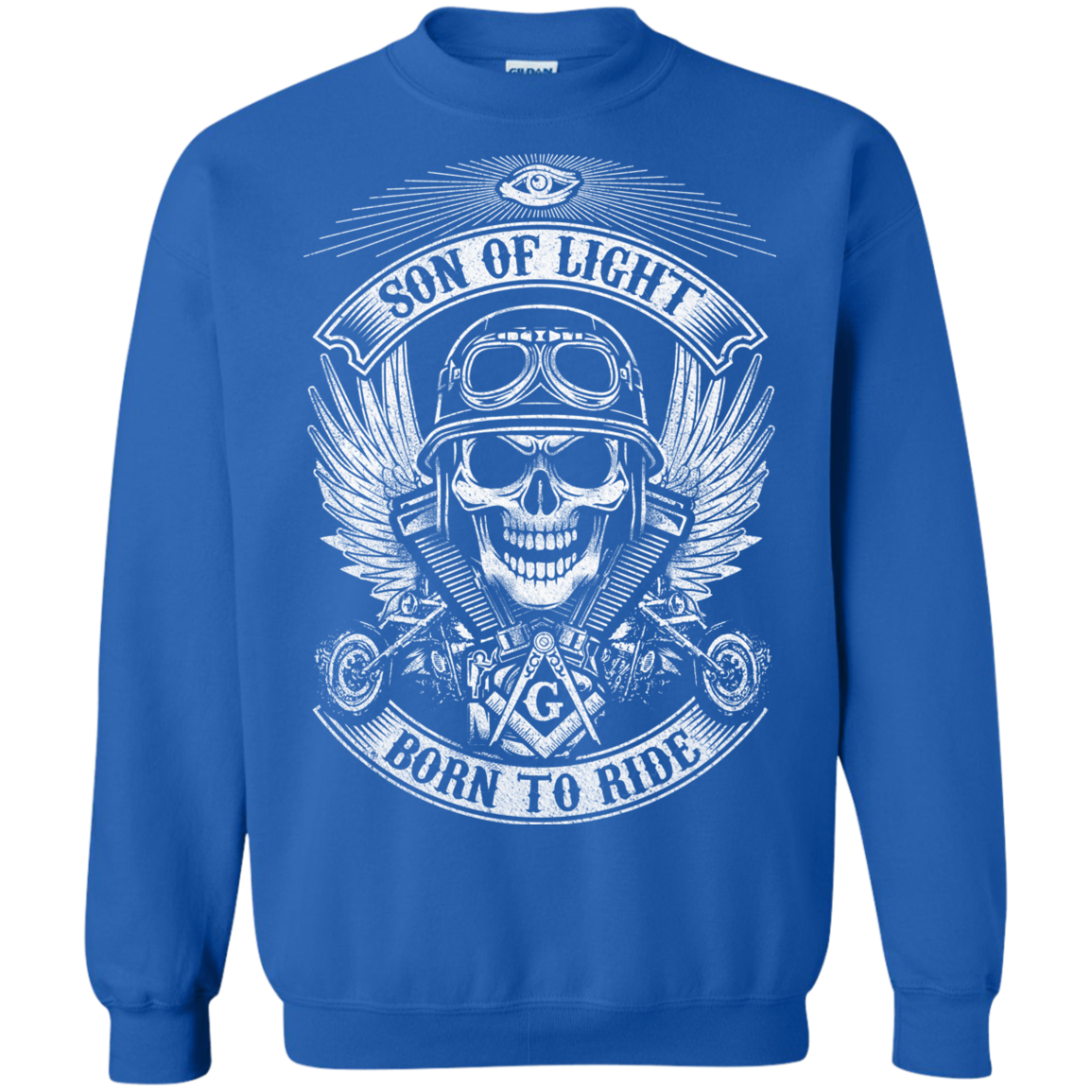 Son Of Light Born To Ride Freemason Square & Compass