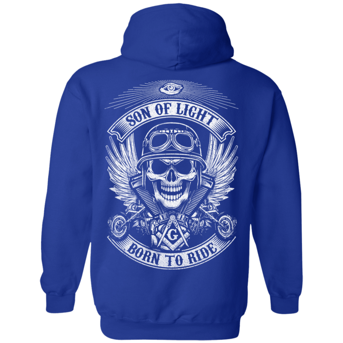 Born To Ride Freemason Square & Compass Symbol