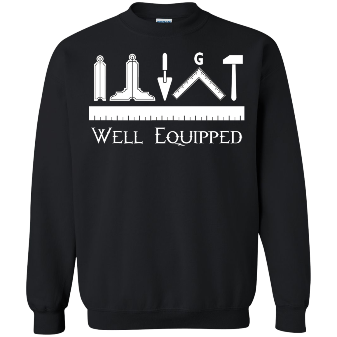 Well Equipped Tool Freemason Square & Compass Symbol