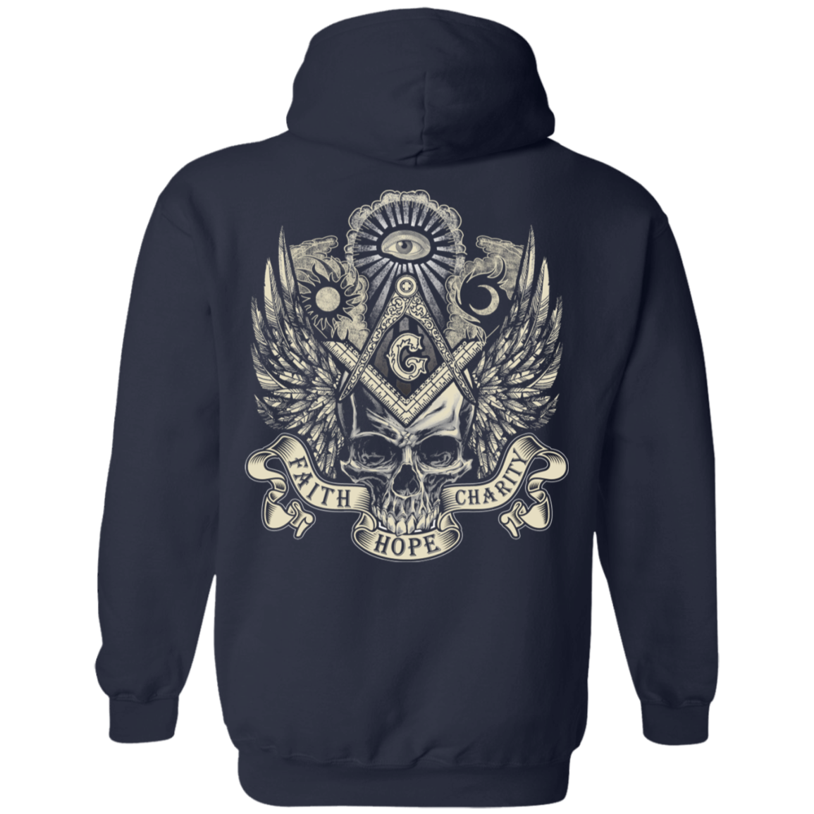 Faith Hope Charity Freemason Square & Compass Symbol