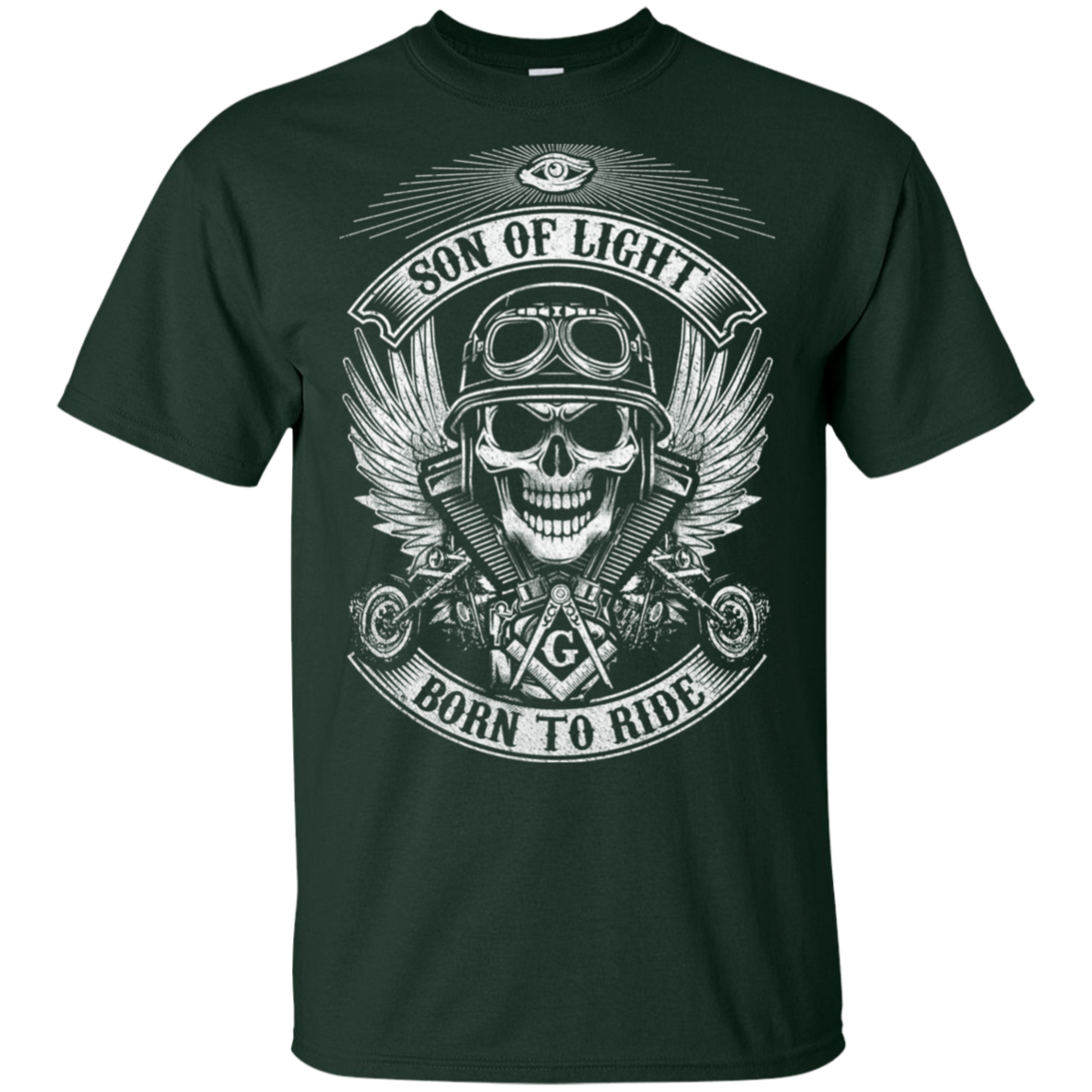 Son Of Light Born To Ride Freemason Square & Compass