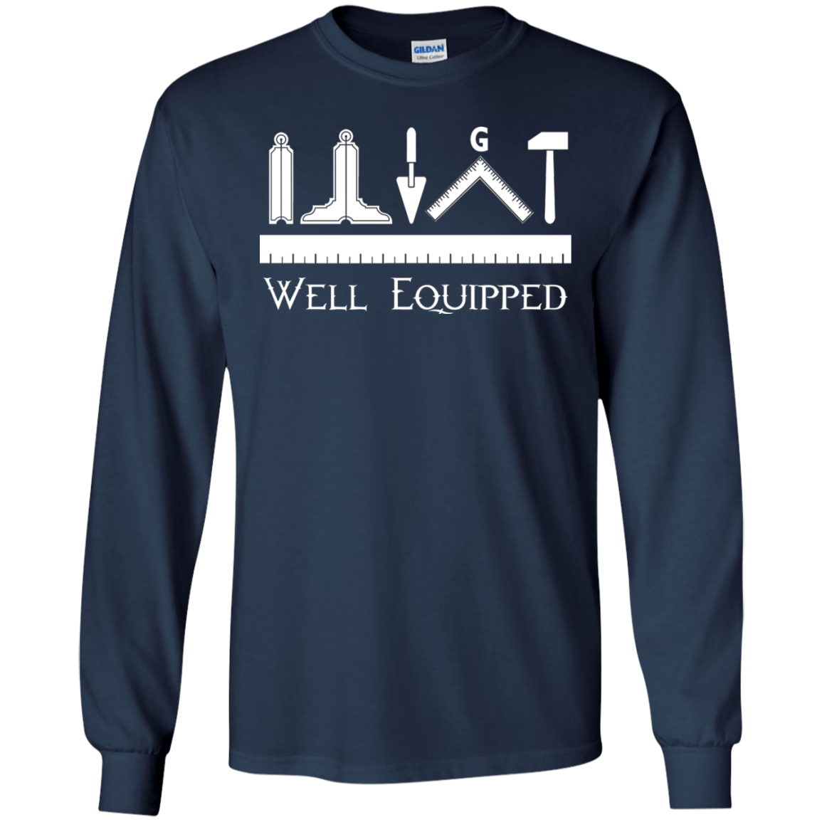 Well Equipped Tool Freemason Square & Compass Symbol