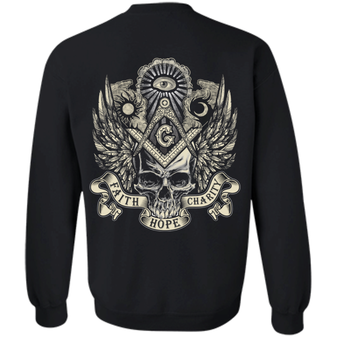 Faith Hope Charity Freemason Square & Compass Symbol