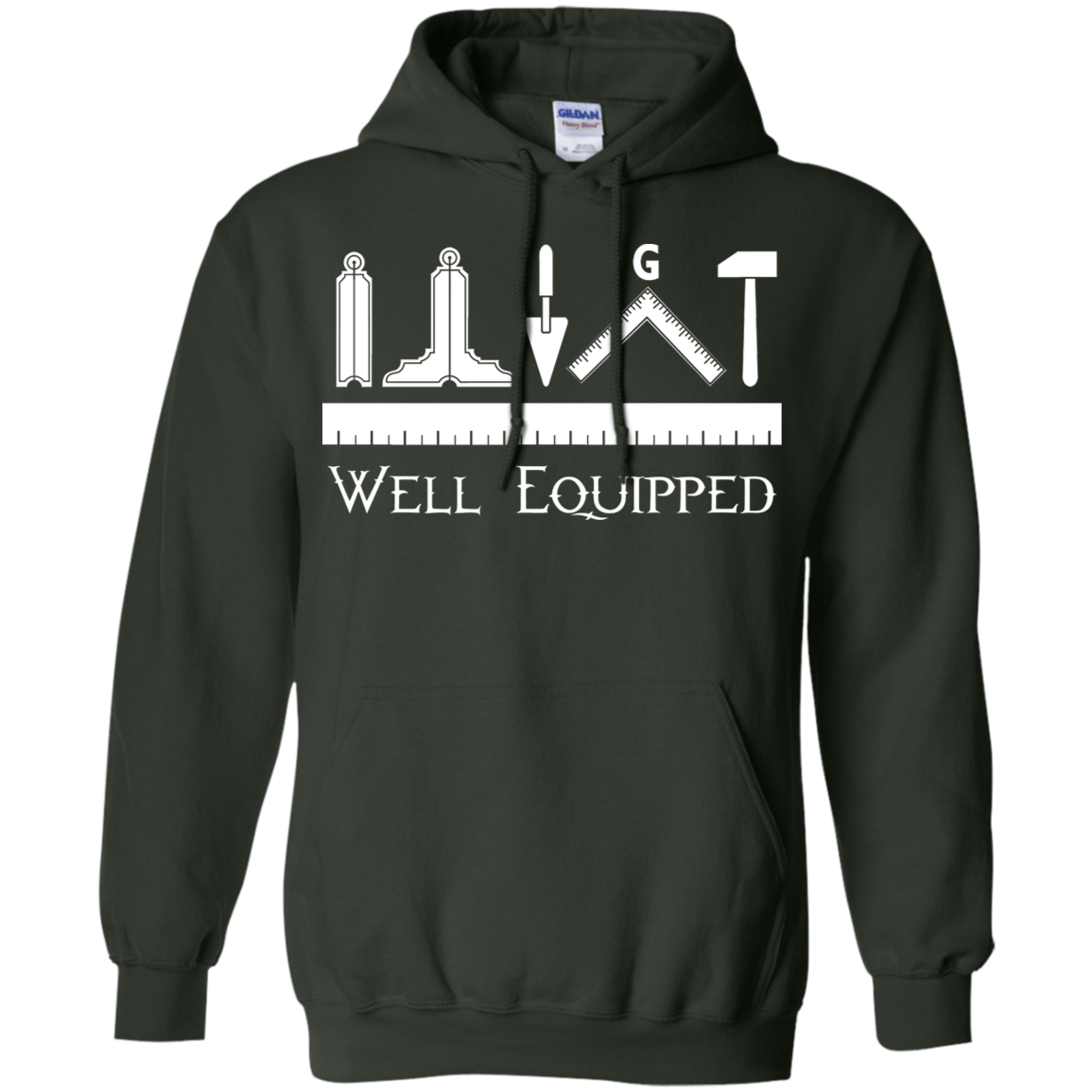 Well Equipped Tool Freemason Square & Compass Symbol