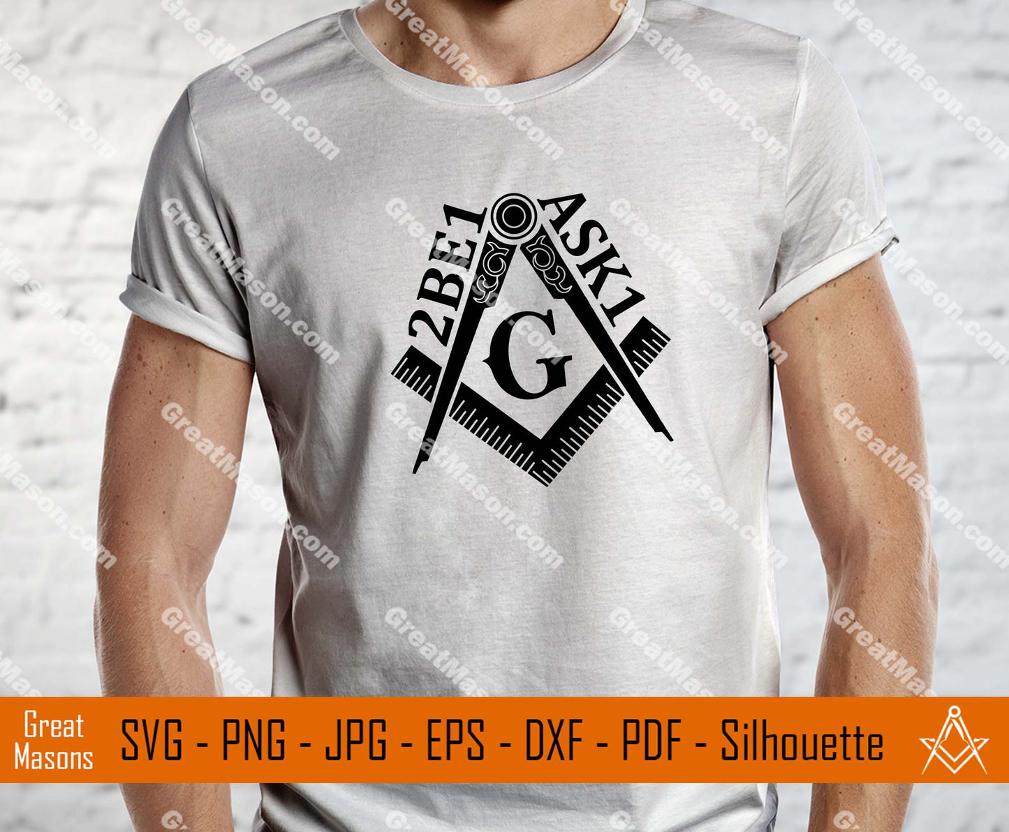 Freemason 2BE1ASK1 Symbol Masonic SVG, Png, Eps, Dxf, Jpg, Pdf File
