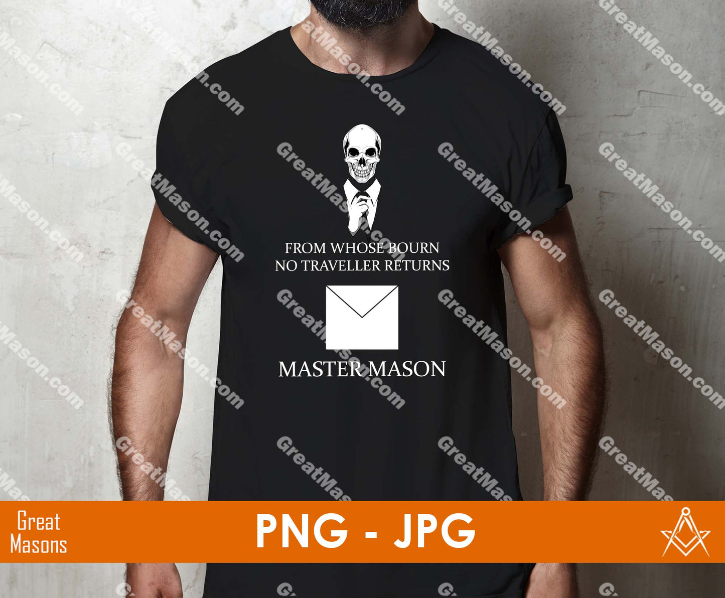 MASTER MASON from whose bourn no traveller returns SVG, Png, Eps, Dxf, Jpg, Pdf File
