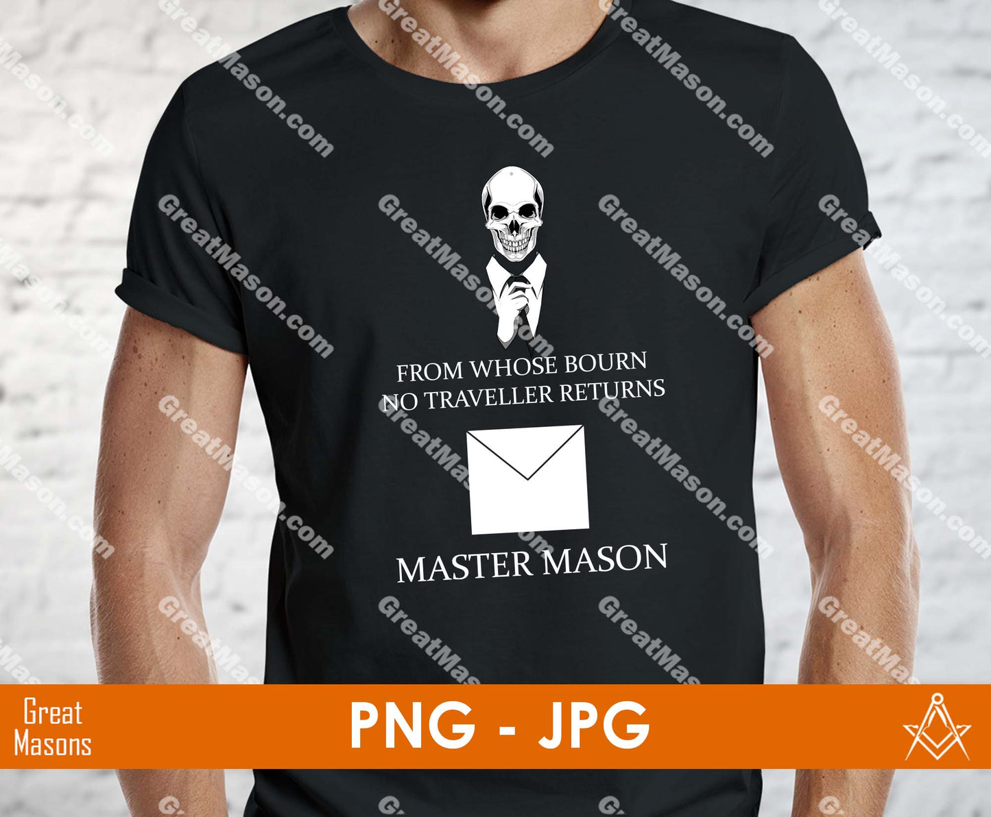 MASTER MASON from whose bourn no traveller returns SVG, Png, Eps, Dxf, Jpg, Pdf File
