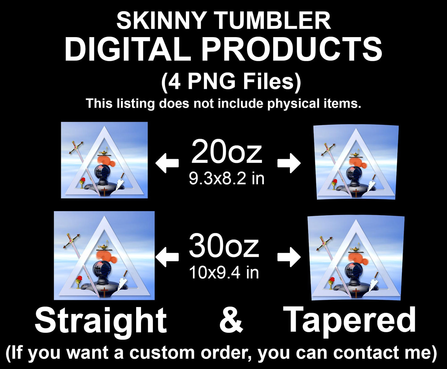 Mason Knight Templar Great Masons Skinny Tumbler Wrap Png Straight & Tapered Tumbler File Digital