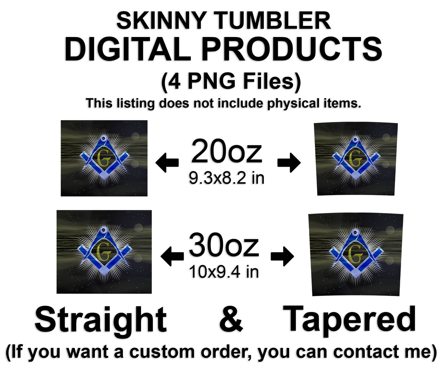 Mason Logo Symbol Freemasons Skinny Tumbler Wrap Png Straight & Tapered Tumbler File Digital