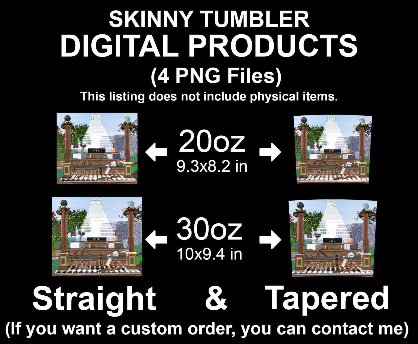 Mason Degrees and Tools Skinny Tumbler Wrap Png Straight & Tapered Tumbler File Digital