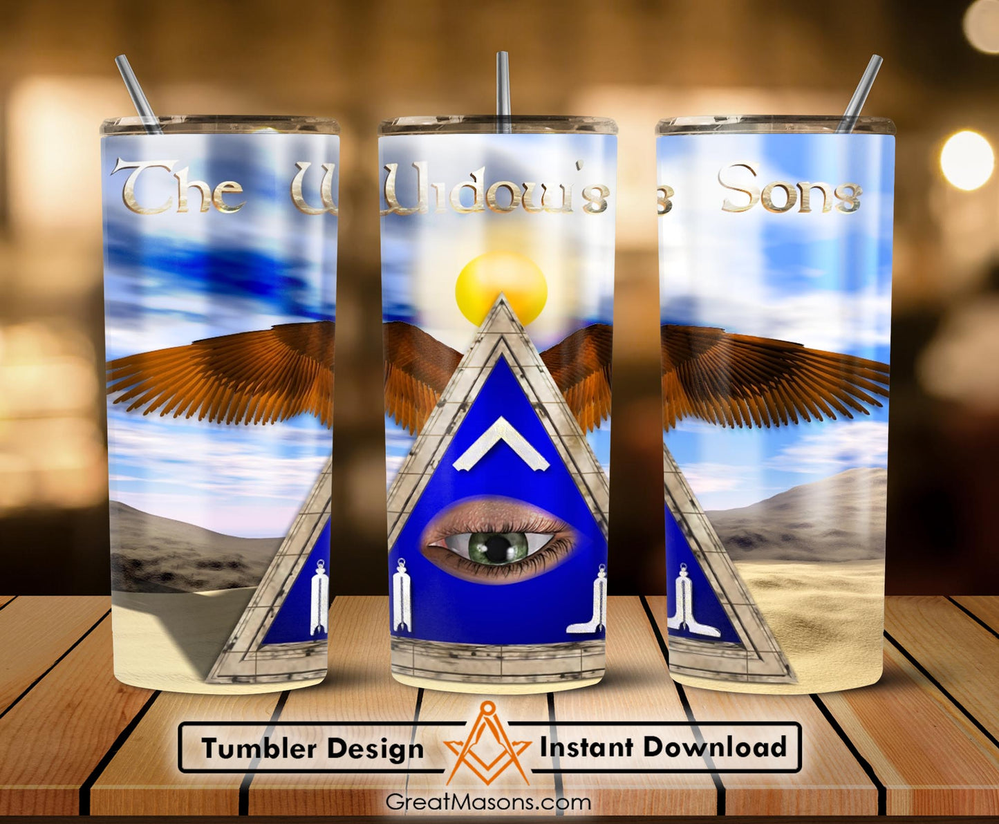 Mason The Widow's Sons Skinny Tumbler Wrap Png Straight & Tapered Tumbler File Digital