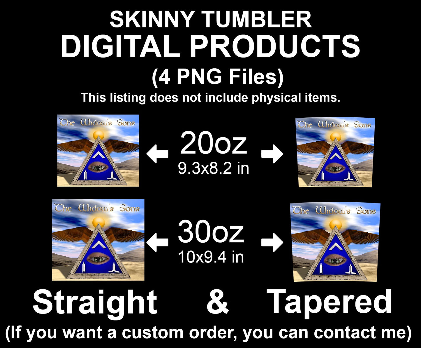 Mason The Widow's Sons Skinny Tumbler Wrap Png Straight & Tapered Tumbler File Digital