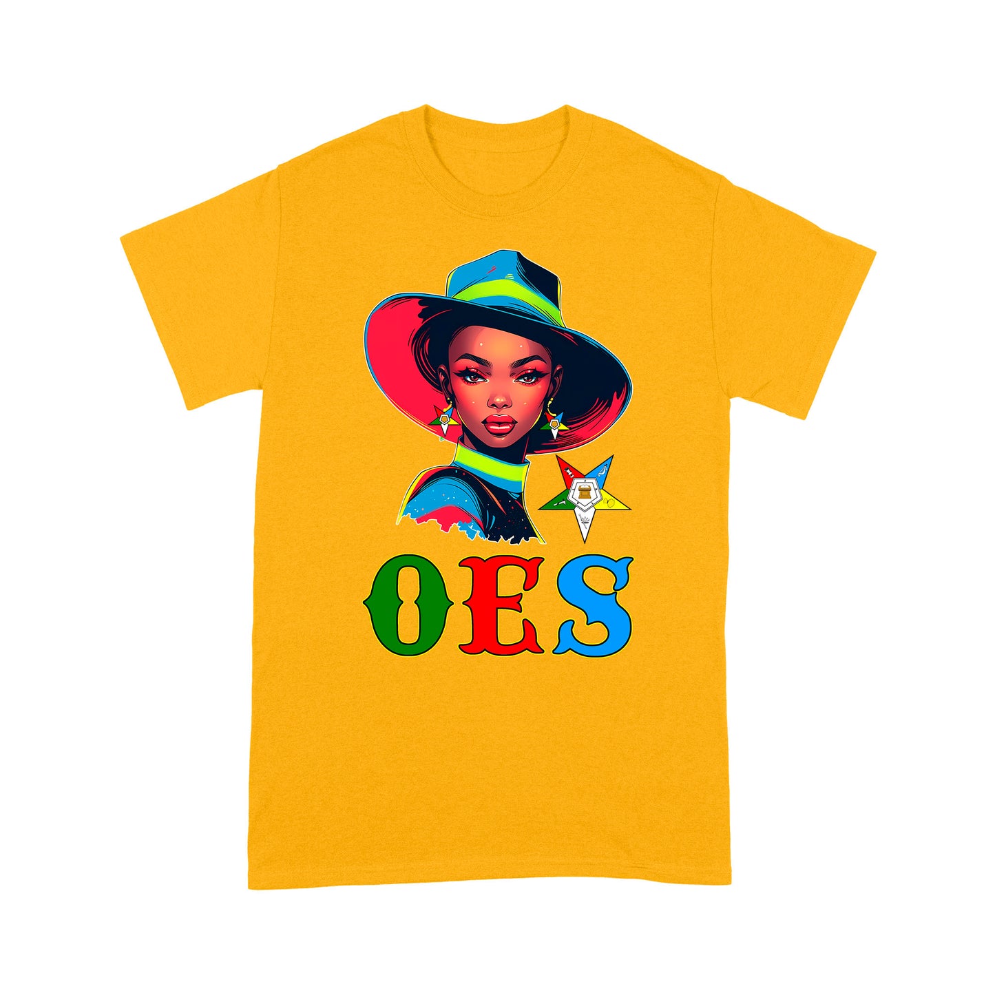OES Black Beautiful Sister Floppy Wide - Brimmed Hat FATAL - T Shirt - OES230707_01