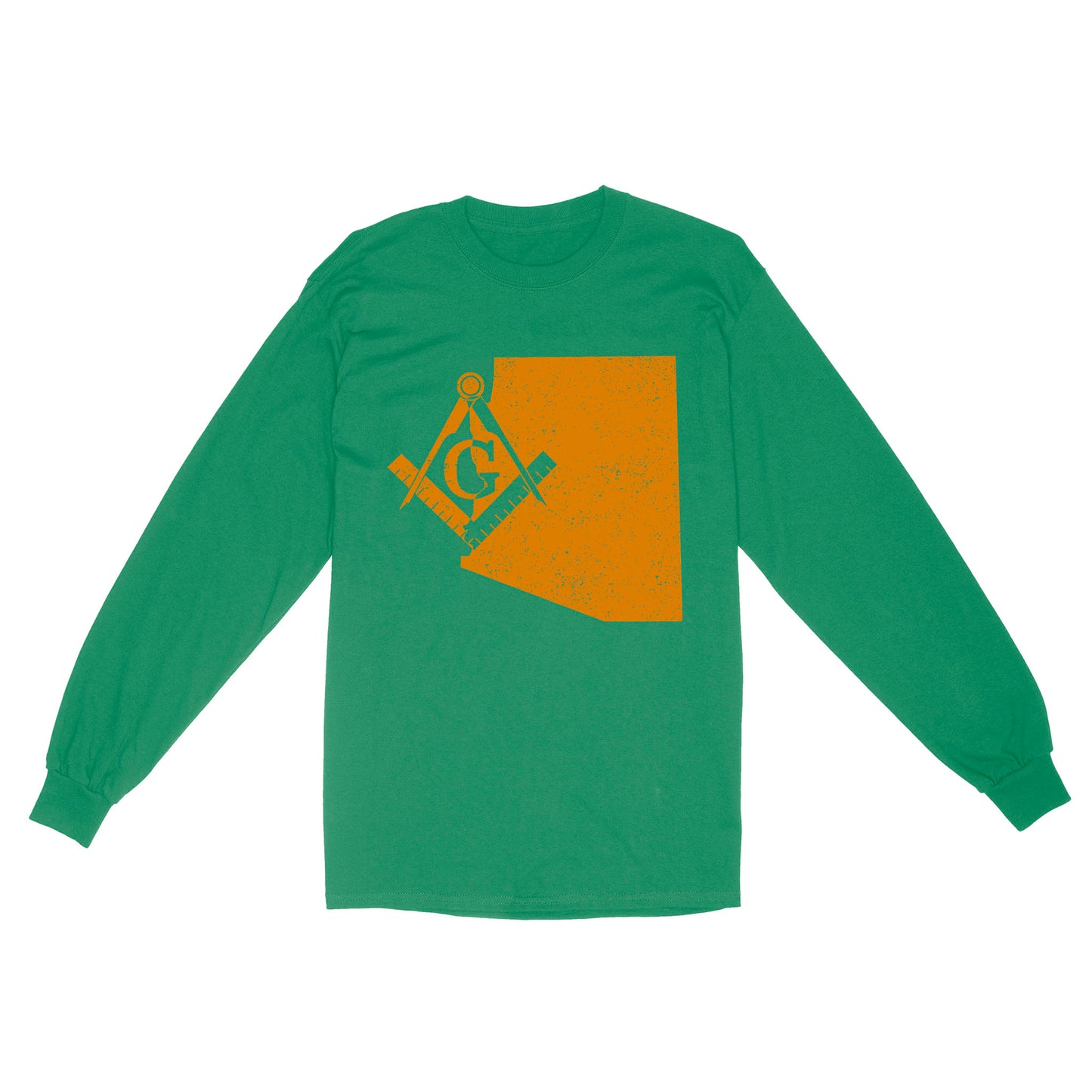 Colorado Freemason State Map Square & Compass Symbol - Long Sleeve