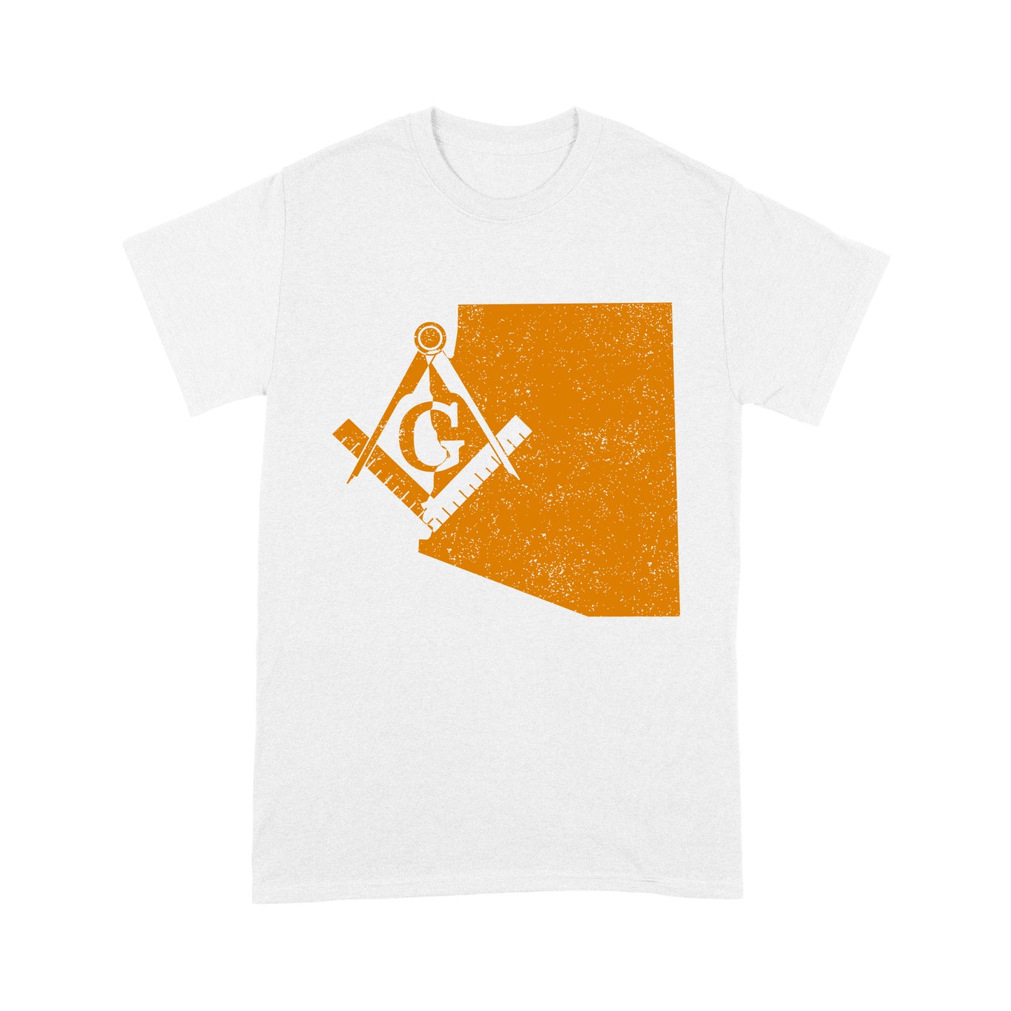 Colorado Freemason State Map Square & Compass Symbol - T Shirt
