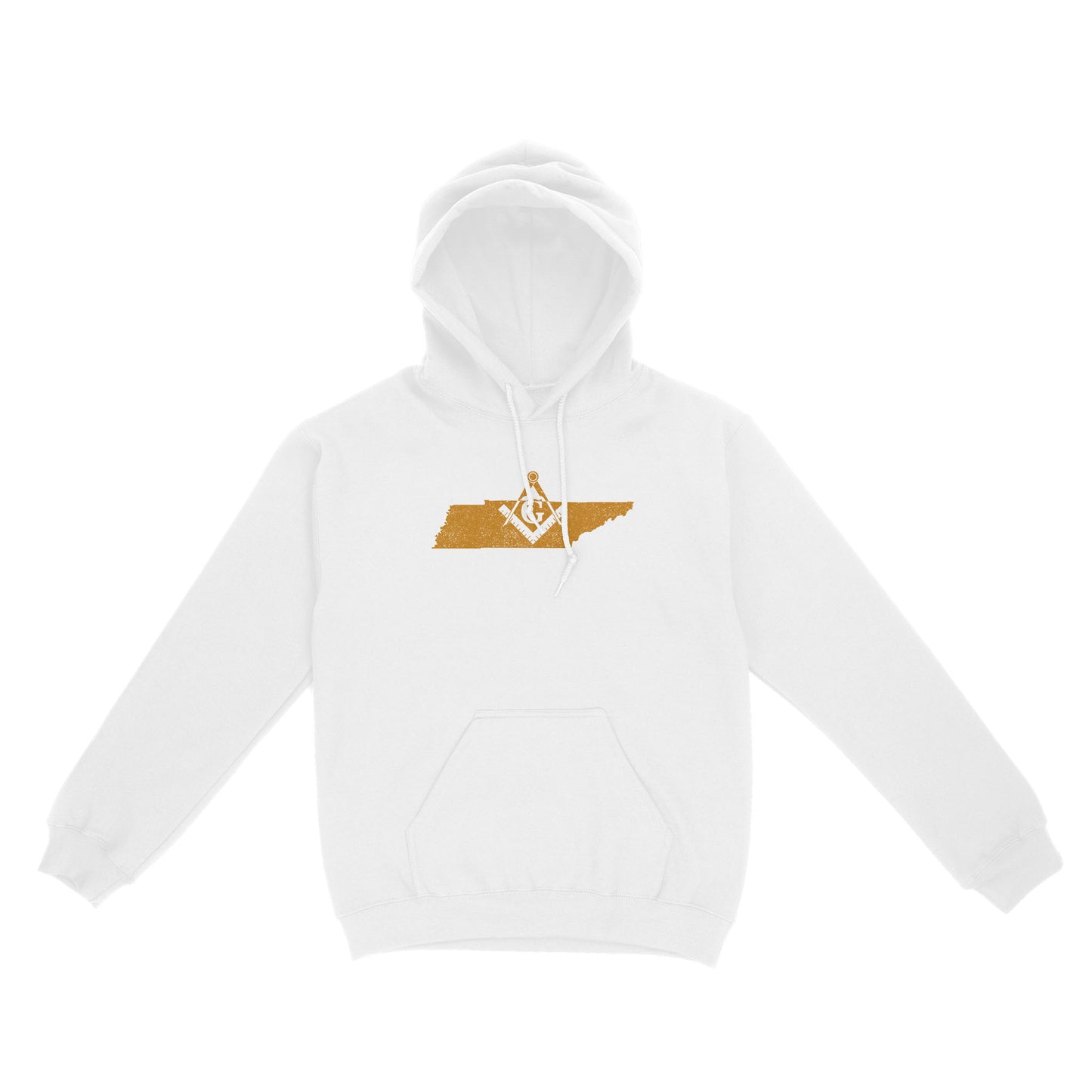 Tennessee Freemason State Map Square & Compass Symbol - Hoodie