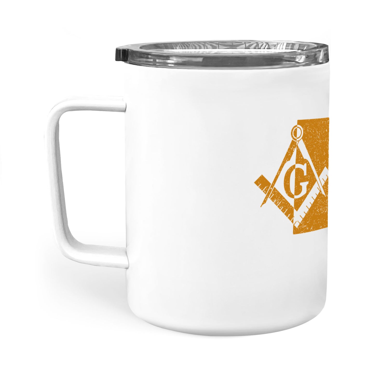 South Dakota square & compass freemason symbol state map - Insulated Mug