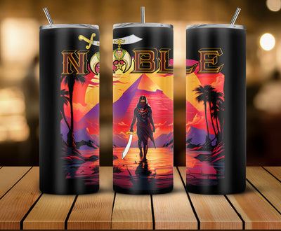 Noble Shriner Warrior Pharaoh Pyramid - Skinny Tumbler - MS230728_04