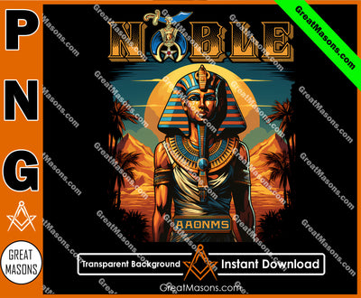 Noble Shriner Egyptian Pharaoh Tutankhamun AAONMS - PNG Transparent High Quality File