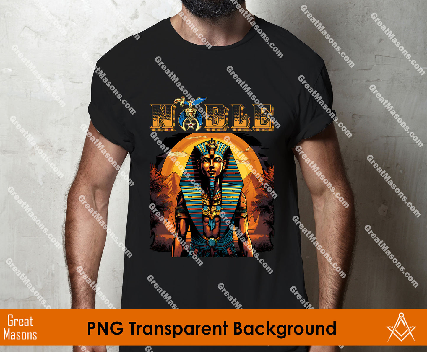 Noble Shriner Egyptian Pharaoh King Tutankhamun - PNG Transparent High Quality File