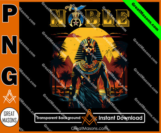 Noble Shriner Egyptian Pharaoh Tutankhamun Pyramids - PNG Transparent High Quality File