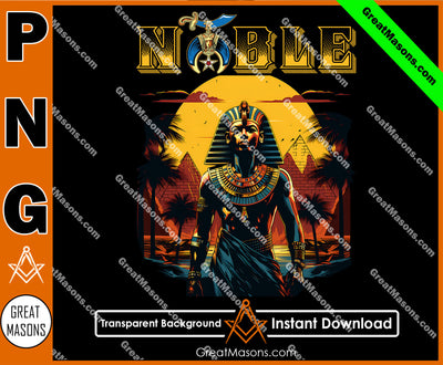 Noble Shriner Egyptian Pharaoh Tutankhamun Pyramids - PNG Transparent High Quality File