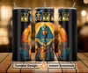 Noble Shriner Pharaoh King Tutankhamun Pyramids - Skinny Tumbler Wrap PNG File Digital