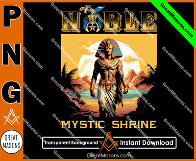 Noble Mystic Shriner Egyptian Pharaoh King Muscle - PNG Transparent High Quality File