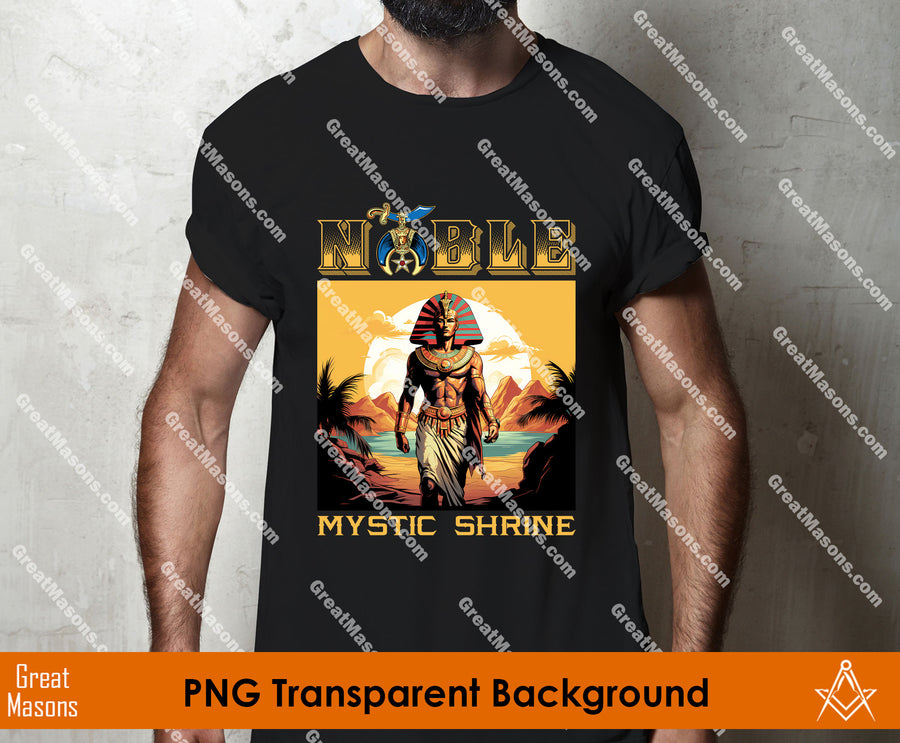 Noble Mystic Shriner Egyptian Pharaoh King Muscle - PNG Transparent High Quality File
