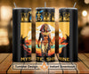 Noble Mystic Shriner Egyptian Pharaoh King Muscle - Skinny Tumbler Wrap PNG File Digital