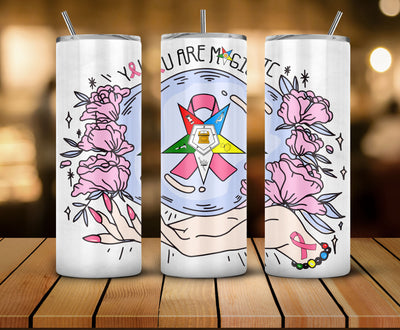 OES You Are Magic Breast Cancer Awareness FATAL - Skinny Tumbler - OES230703_01