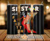 OES Sistar Leopard Walk By Faith FATAL - Skinny Tumbler Wrap PNG File Digital
