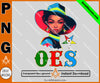 OES Black Beautiful Sister Floppy Wide - Brimmed Hat FATAL - PNG Transparent High Quality File