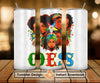 OES Black Beautiful Sisters Squad Team FATAL - Skinny Tumbler Wrap PNG File Digital