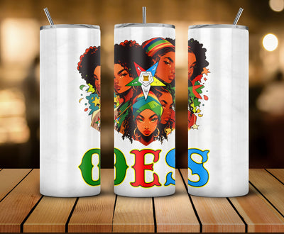 OES Black Beautiful Sisters Squad Team FATAL - Skinny Tumbler - OES230710_03